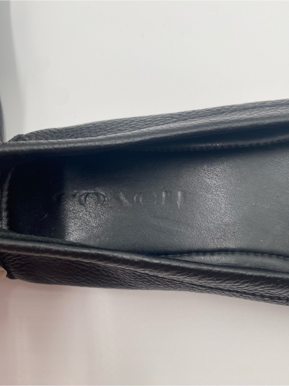 Coach Fredrica Black Leather Loafers Size 7.5 - Picture 4 of 9